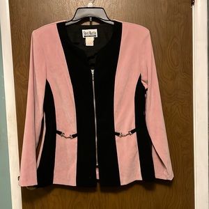 Sheri Martin rose and black jacket size L